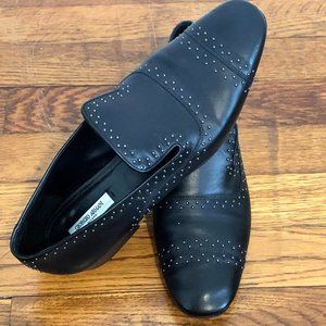 Armani Loafers Black W Embellishment Size 40